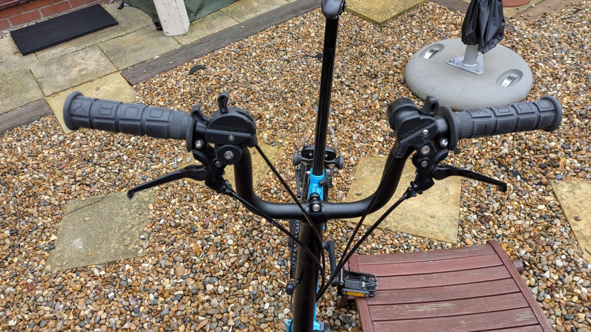 Brompton C Line Black Edition - 6 speed  folding Bike - Sky Blue - VGC!