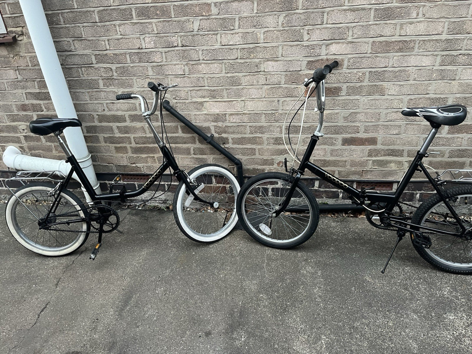 Folding bikes -3 speed- easy folding step over-20 inches- Pristine condition