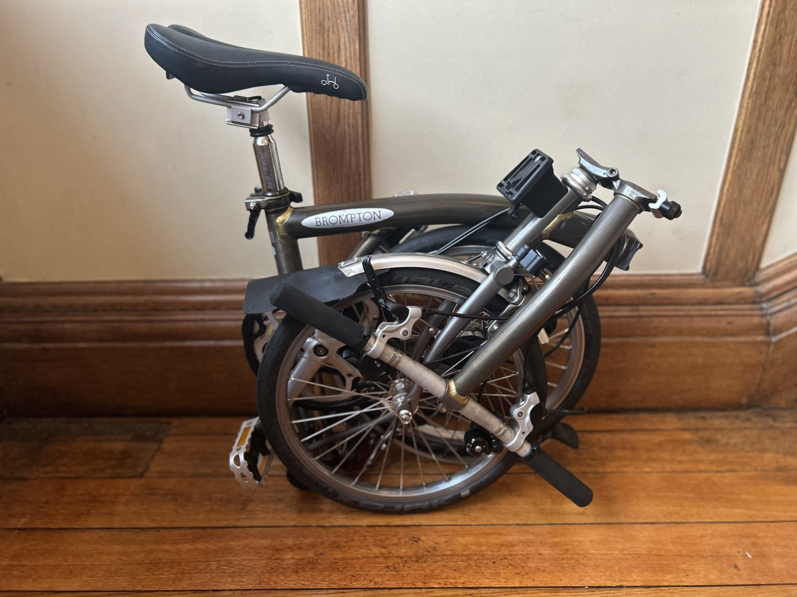 Brompton S6LX - 6 Speed Titanium & Steel Folding Bike - Raw Lacquer
