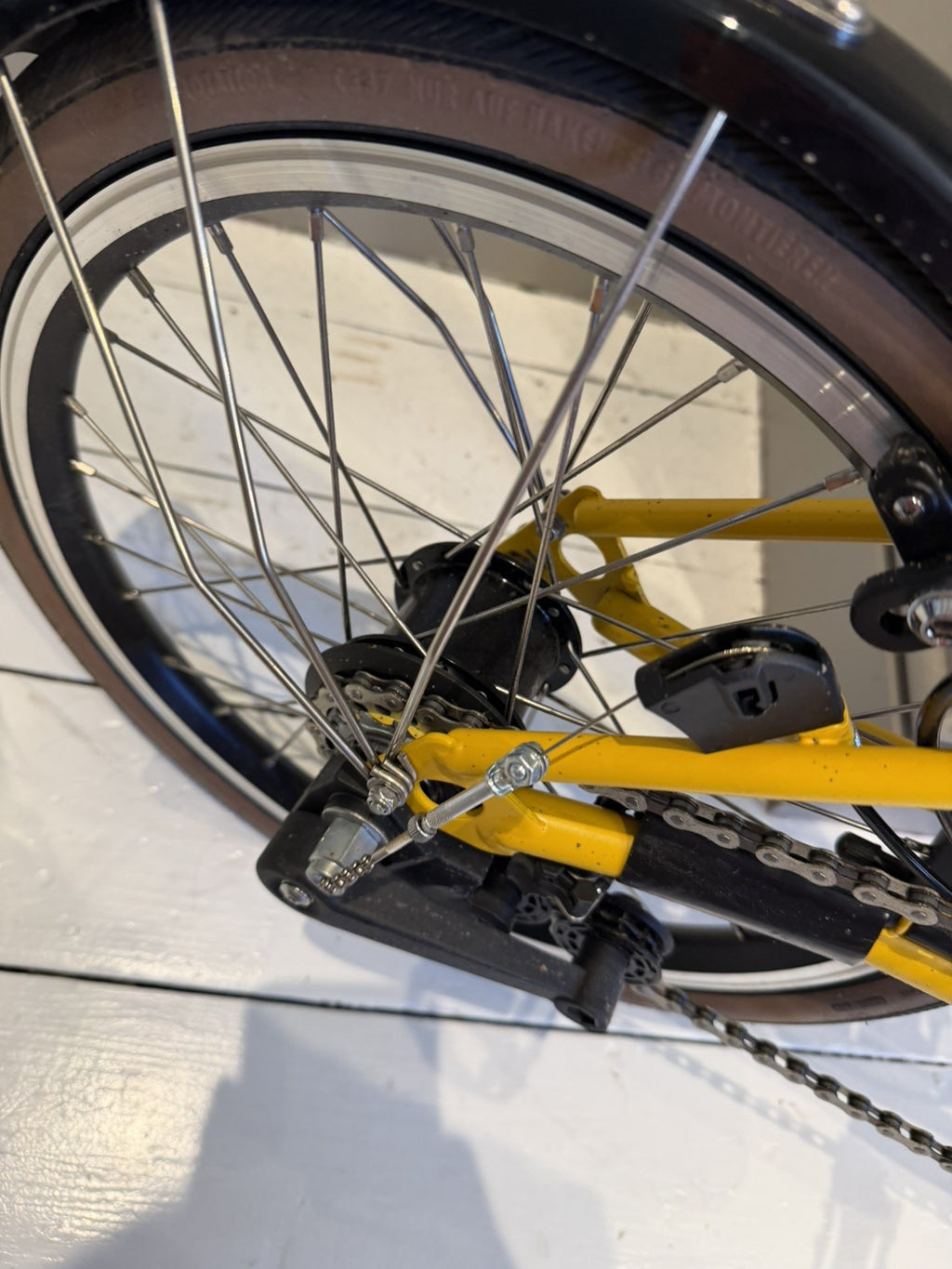 Brompton 2025 C-Line 6-speed High Handlebar - Yellow - Excellent Condition