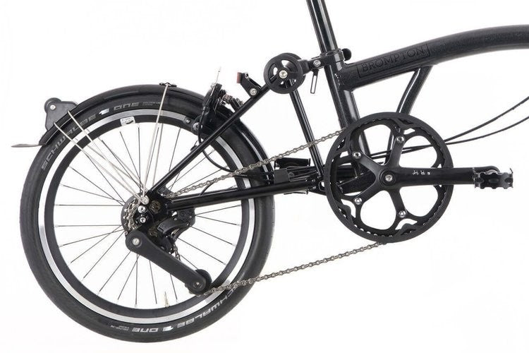 Brompton P Line 4-Speed - Mid Handlebar - Midnight Black - New