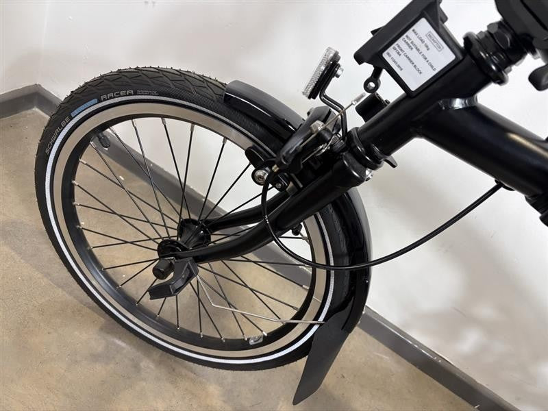 Brompton C Line 6 Speed 2023 Mid Handlebar Folding Bike - Matt Black