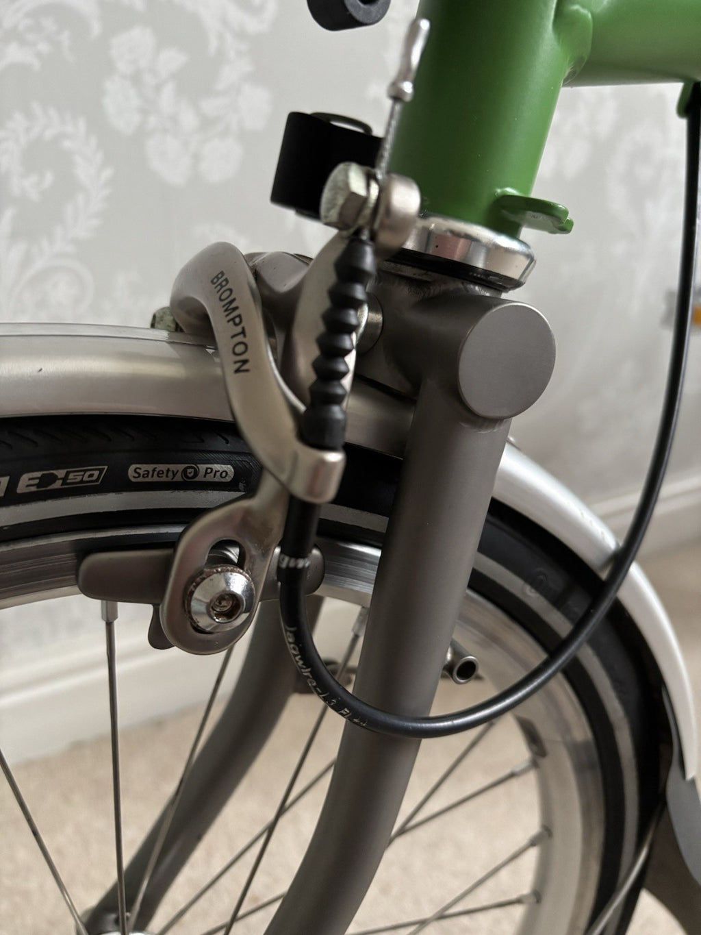 Brompton M2L-X Superlight Titanium Ti / P Line Folding Bicycle - Hardly Used