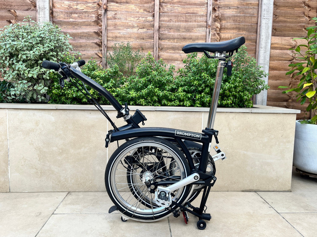 Brompton S2L 2-speed folding bike, black, very good condition