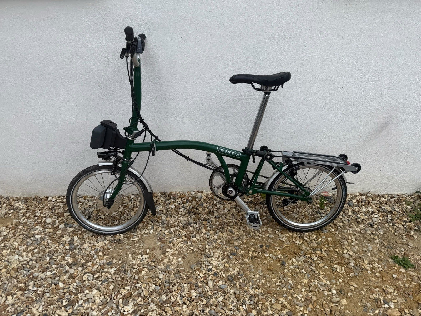2018 Brompton M6R 6-speed in Racing Green, Swytch added