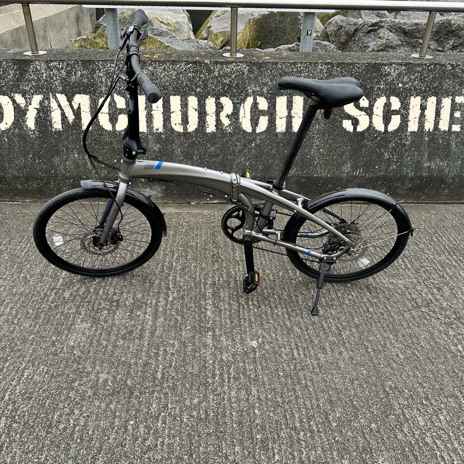 Tern Verge D9 Speed Folding Bike Hydraulic Disc Brakes Mudguards Excellent 🚲