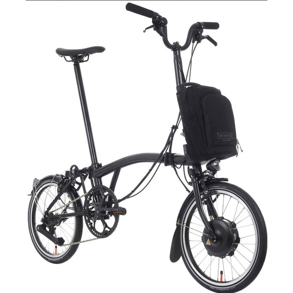 BROMPTON ELECTRIC P LINE 4 SPEED FOLDING BIKE IN BLACK SPARKLE