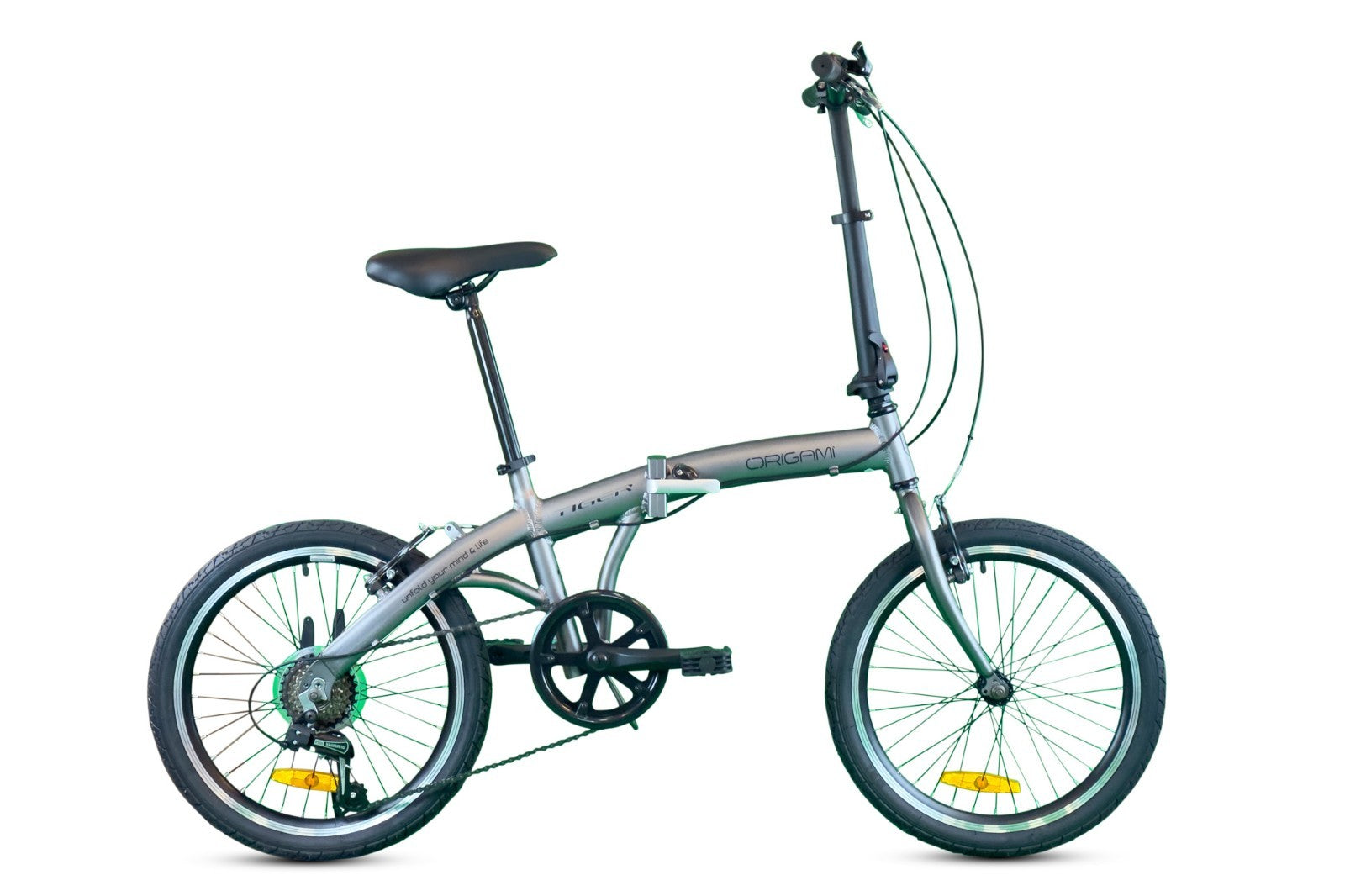 Tiger Origami 20 Inch LightWeight Folding Bike 6 Speed