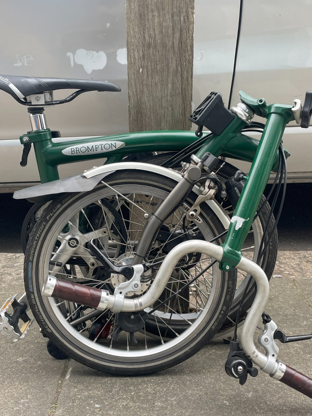 Brompton Folding Bike M6L - Superlight (P-Line) - Racing Green - Dynamo Lights