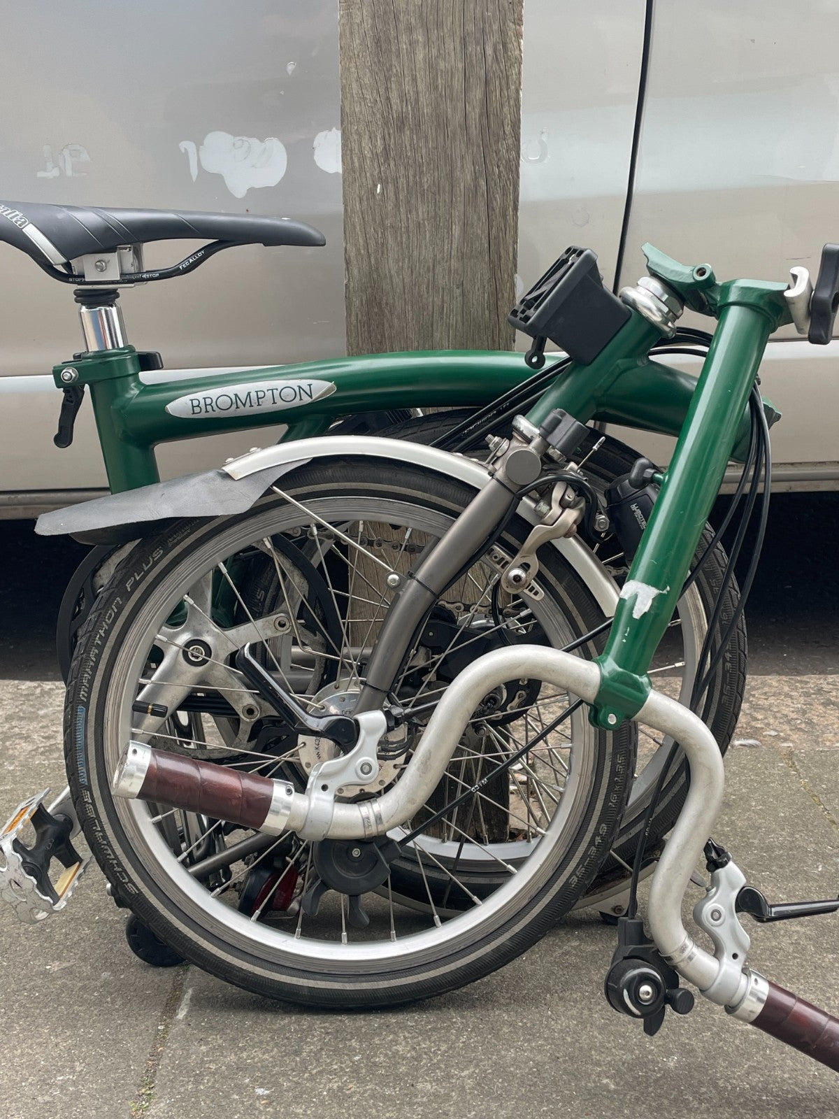 Brompton Folding Bike M6L - Superlight (P-Line) - Racing Green - Dynamo Lights