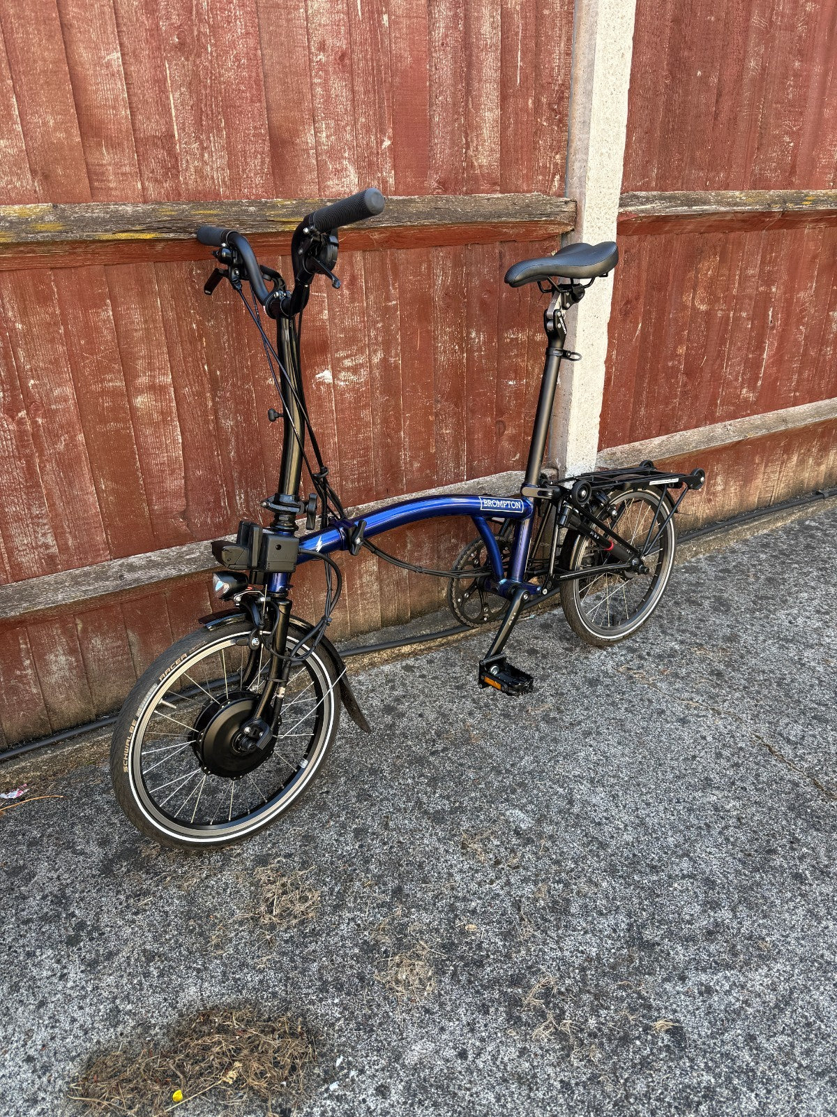 Brompton E Folding Bike C Line 6 speed (BLUE)