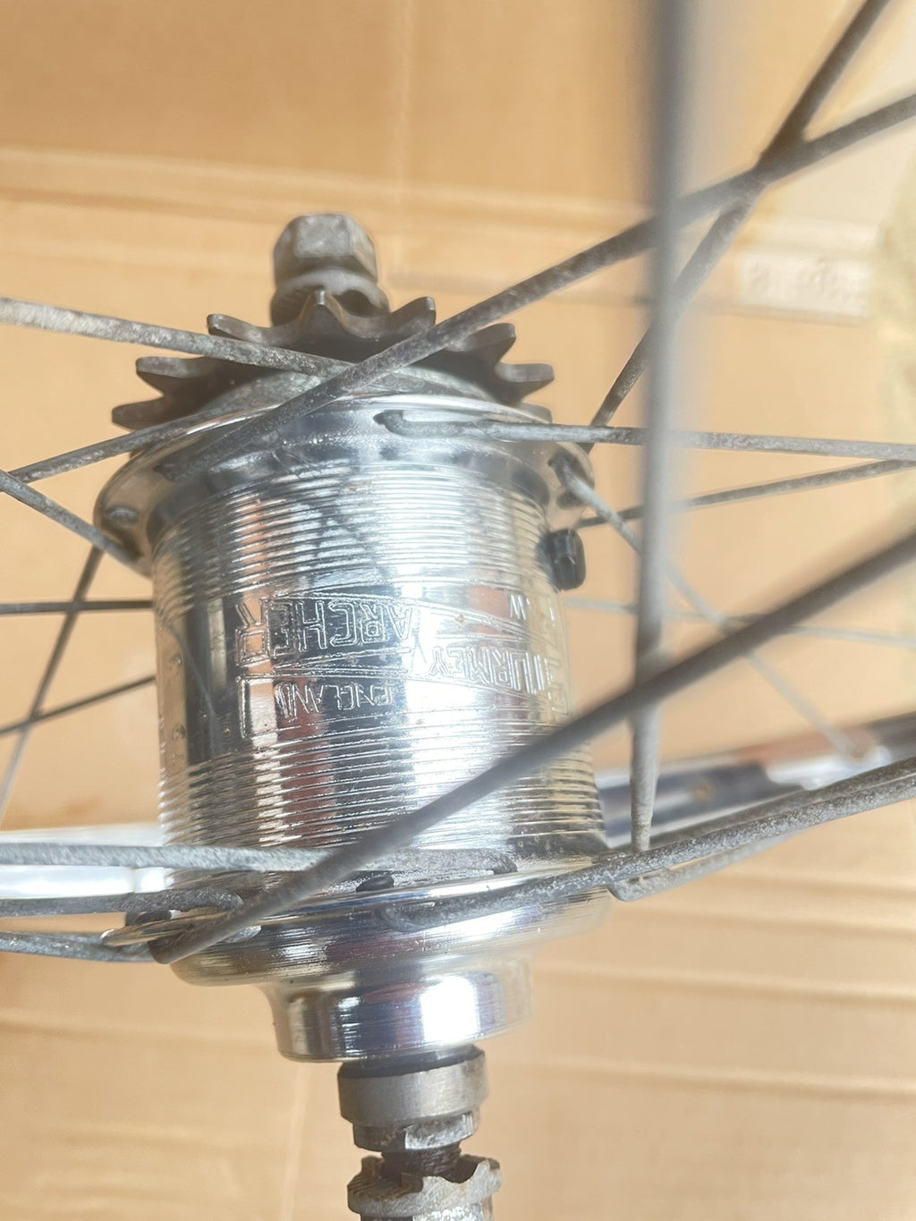 VINTAGE RETRO RALEIGH shopper rear WHEEL 20x 1 3/8th