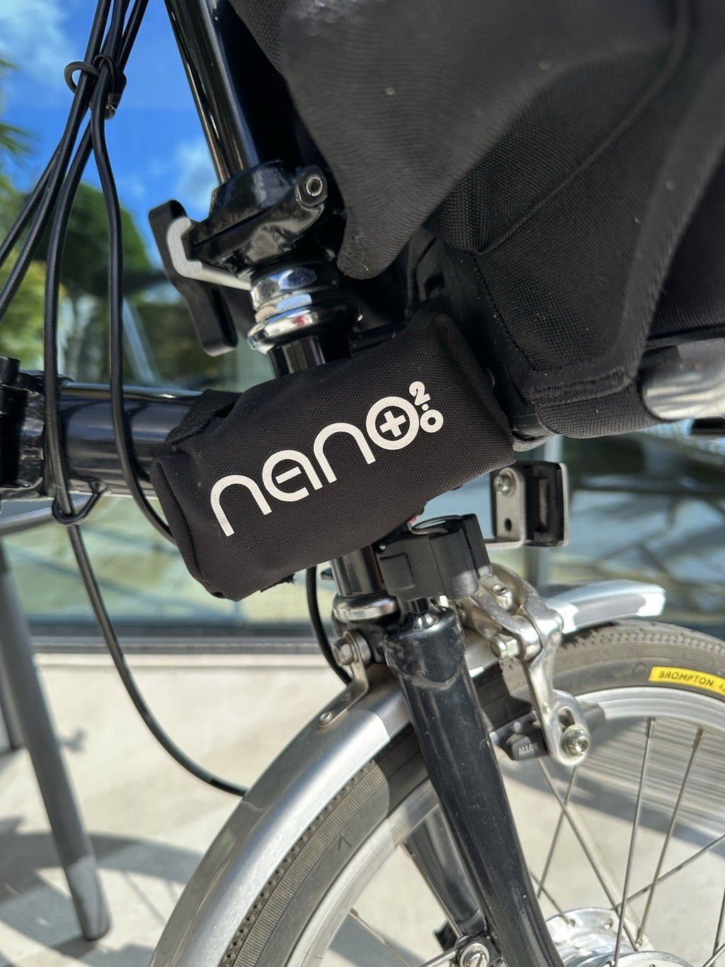 Brompton Folding Bike with Nano Conversion Kit. Includes black Carry Bag.