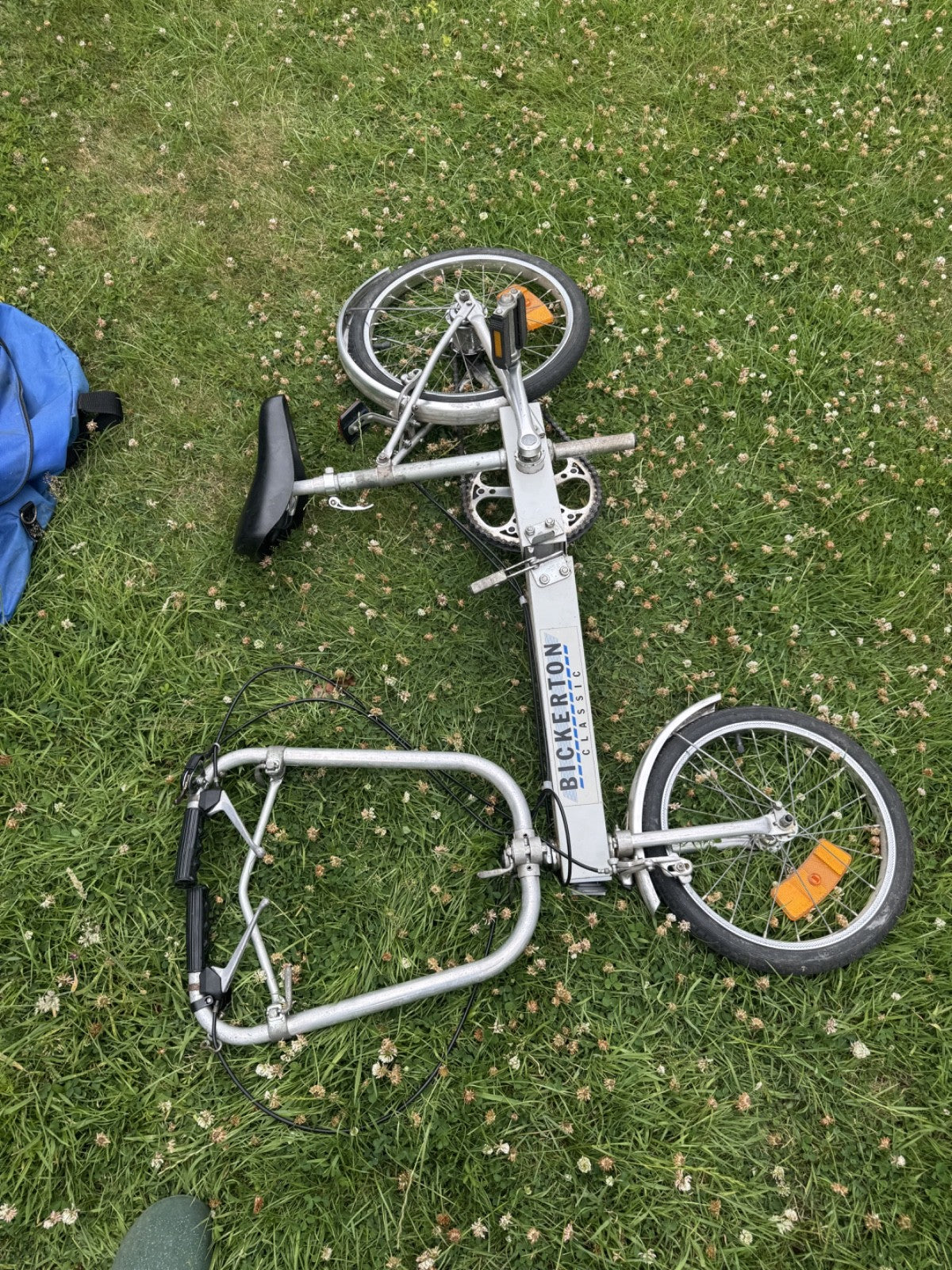 Vintage Bickerton Folding Bike One Previous Owner From New 3 Speed with Bag