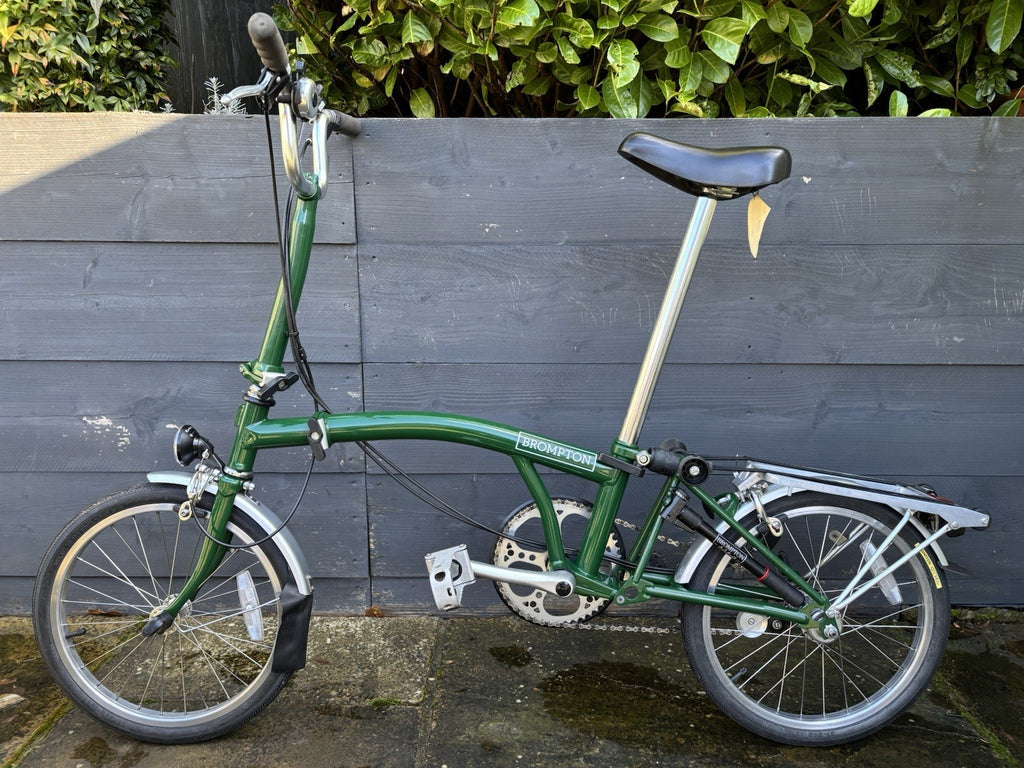 Brompton M3R folding bicycle in Racing Green - Light Leisure Used