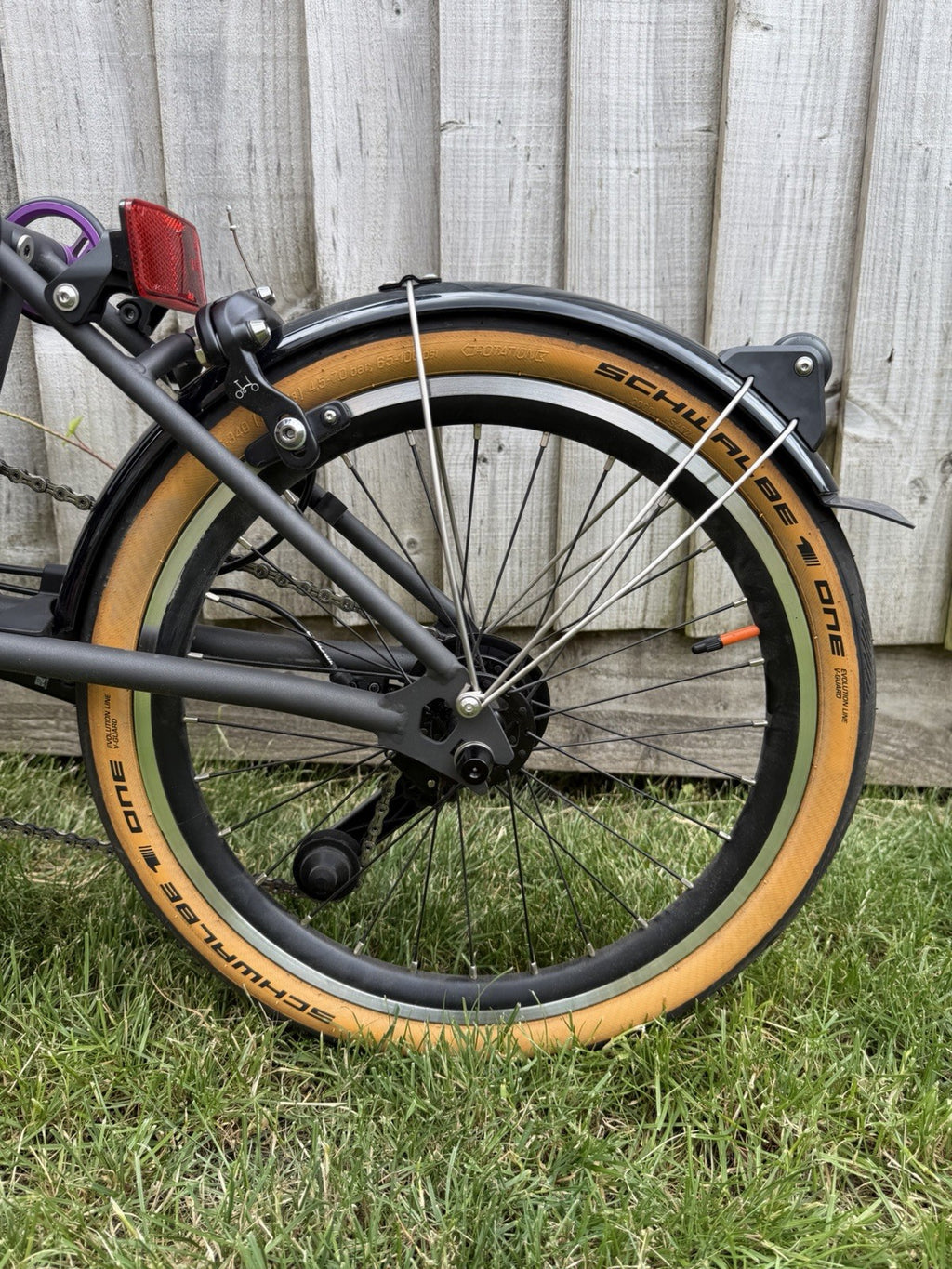 Brompton T Line - Ceratech (purple) Low bar 4 speed.