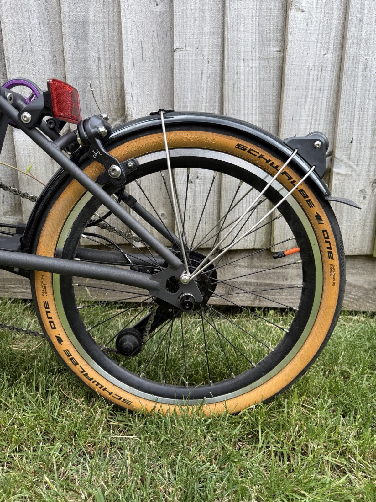 Brompton T Line - Ceratech (purple) Low bar 4 speed.