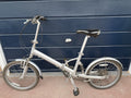 Vintage Silver Aluminium Folding Bike 6 Speed Grip Shifter