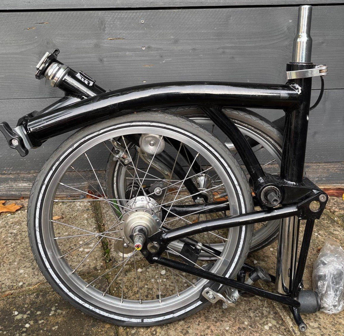 Project Folding Bike includes Genuine Brompton Front Forks SA 3 speed wheel set
