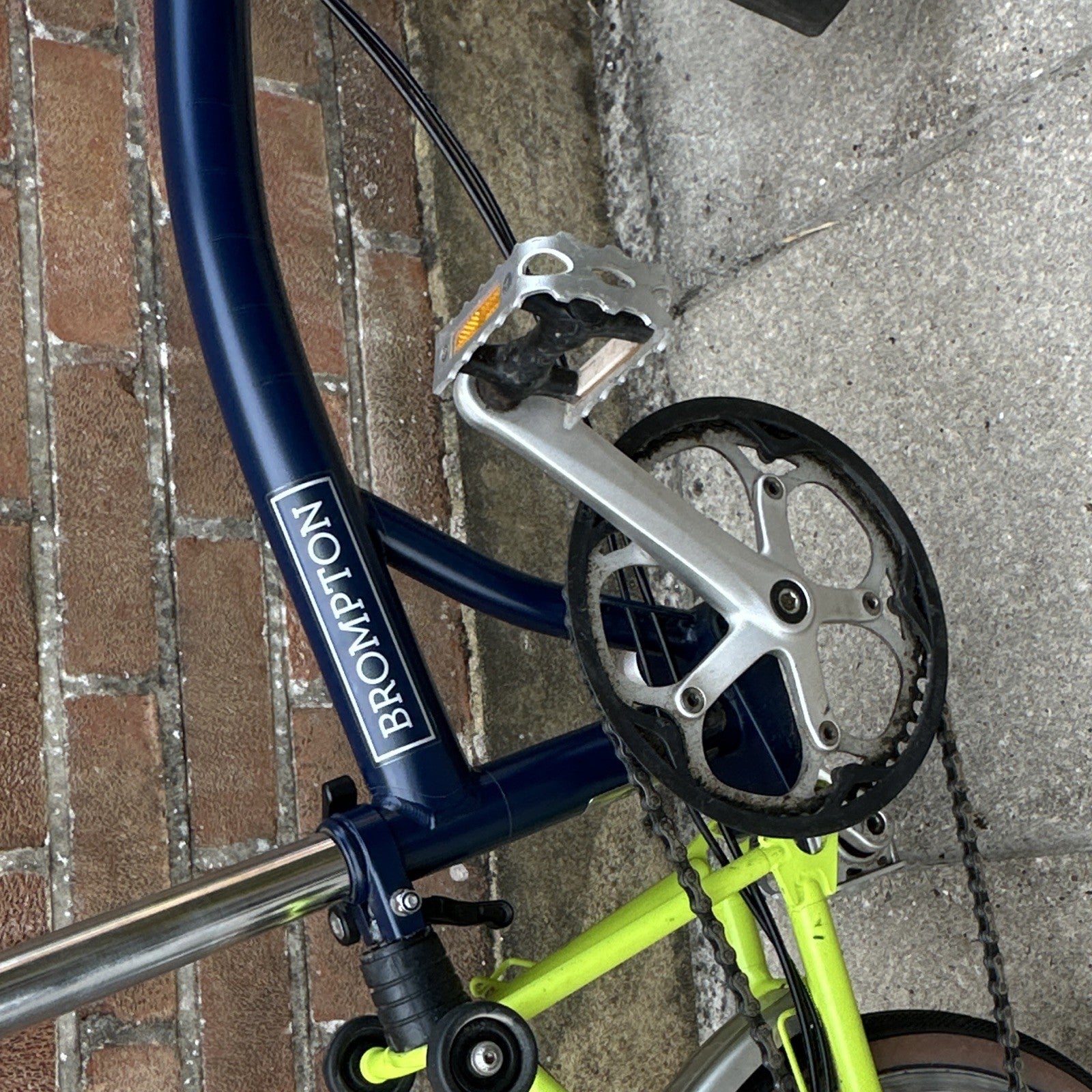 Brompton Folding Bike M3L Blue / Lime 2017