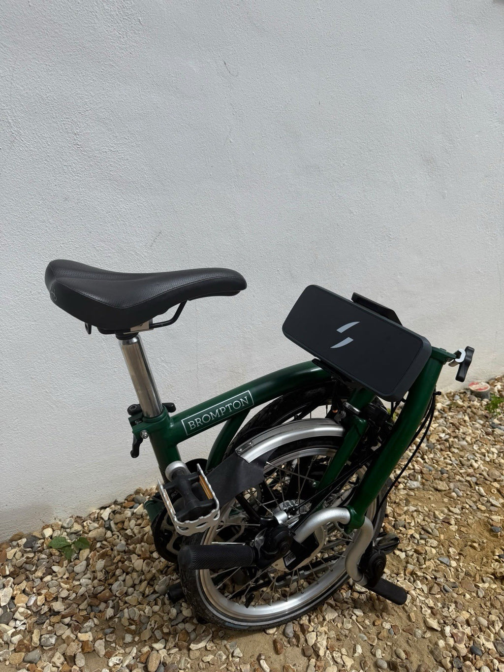 2018 Brompton M6R 6-speed in Racing Green, Swytch added