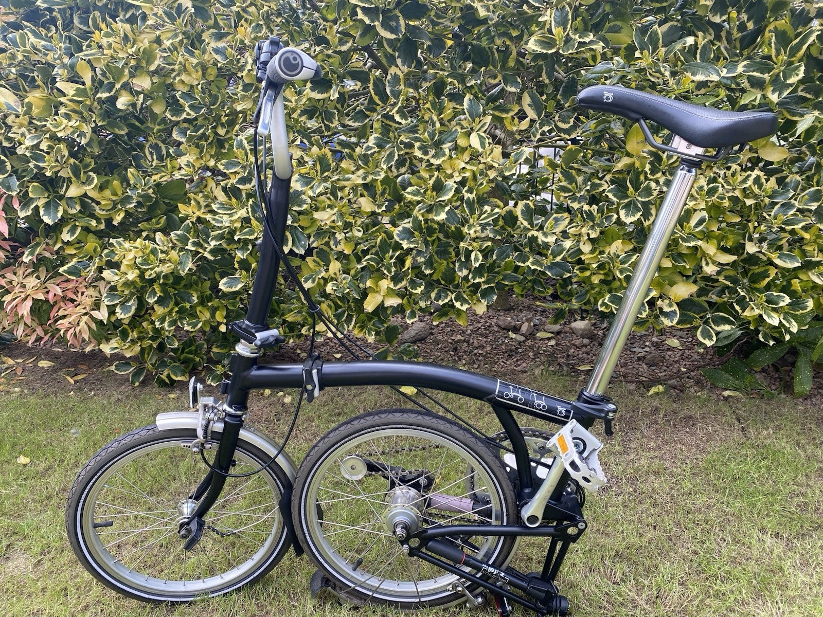 Brompton Folding Bike 3-Speed, Black