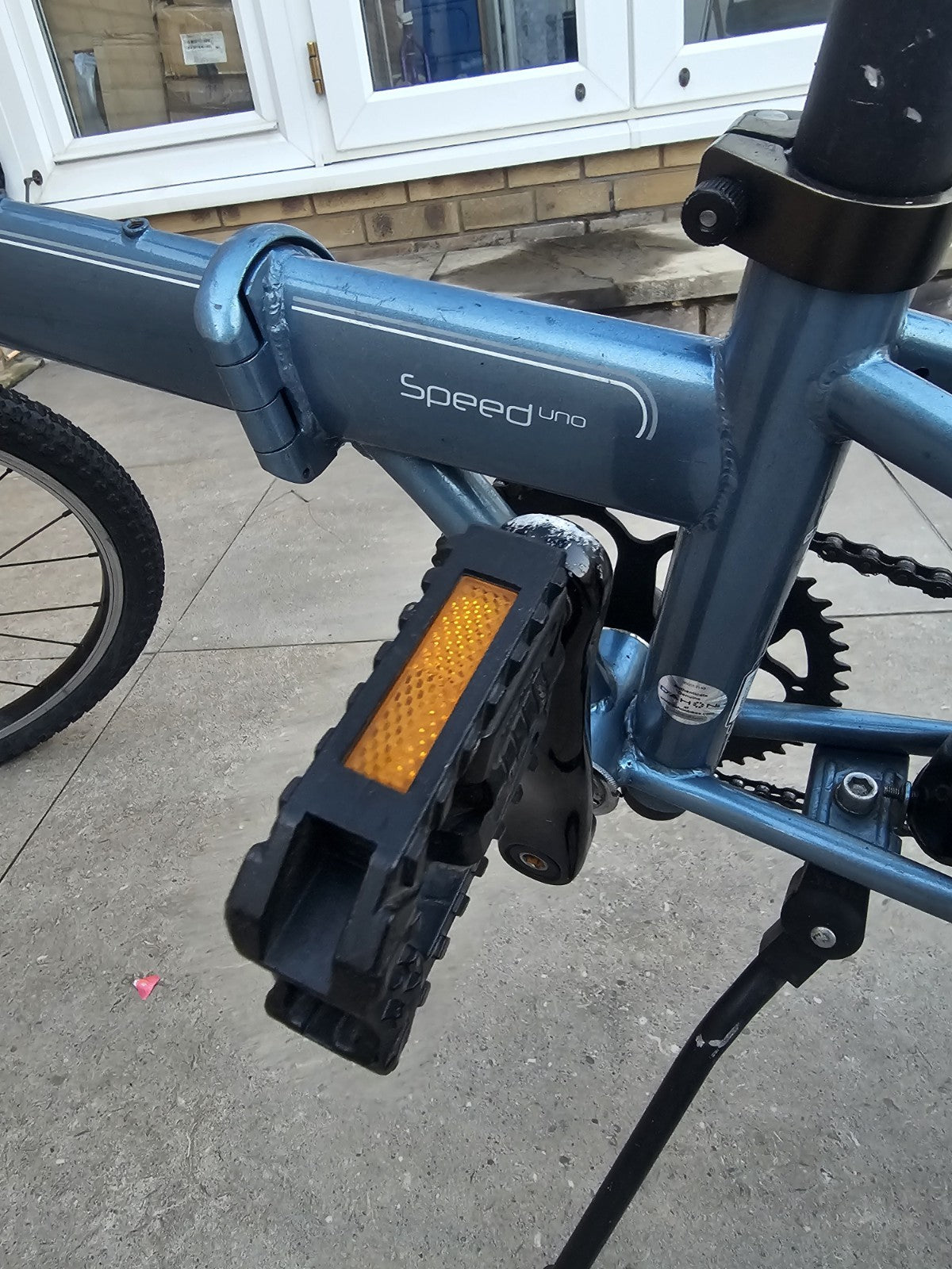 Dahon Speed Uno 20in Folding Bike Blue 1 Speed V-Brakes Flat Bar Great Condition