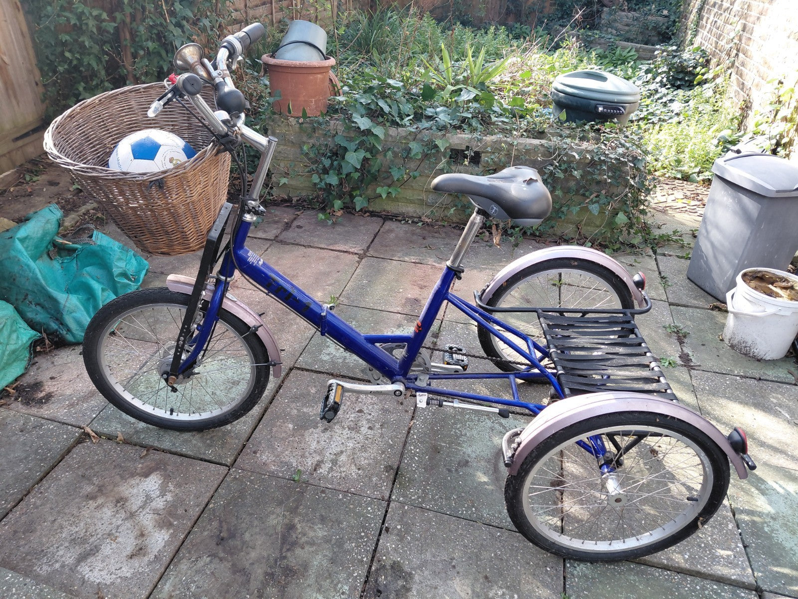 Pashley Blue Tri-1 Tricycle - foldable