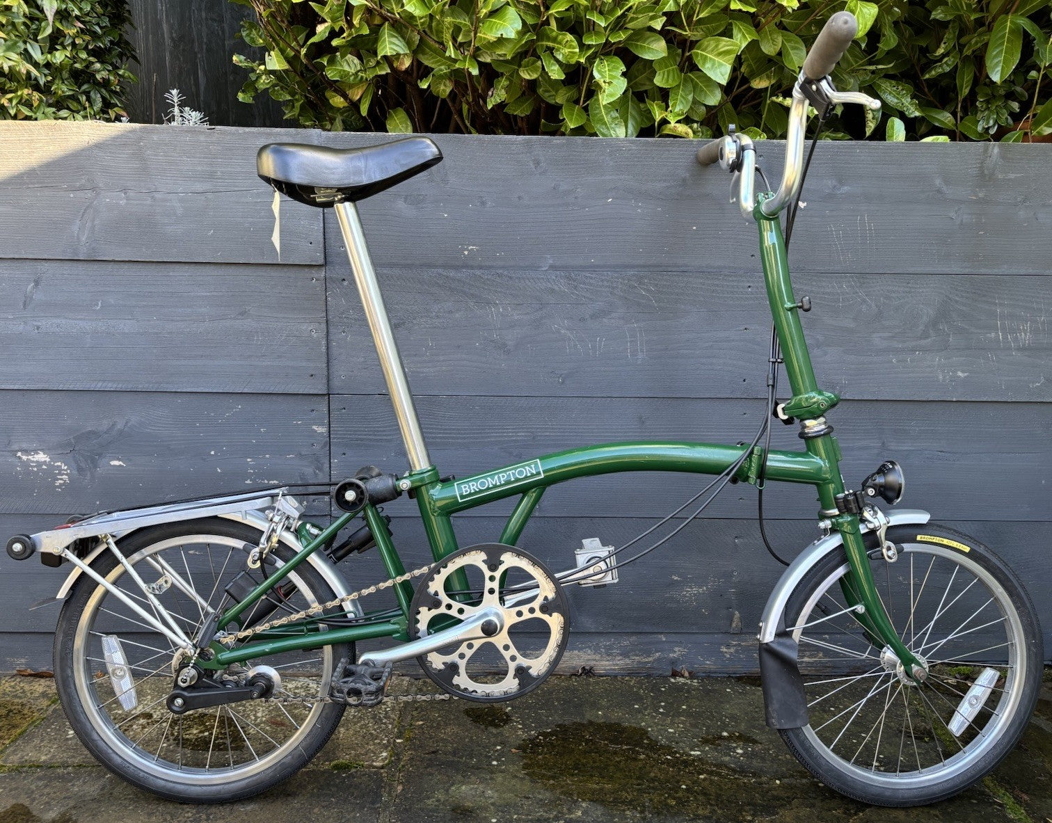 Brompton M3R folding bicycle in Racing Green - Light Leisure Used