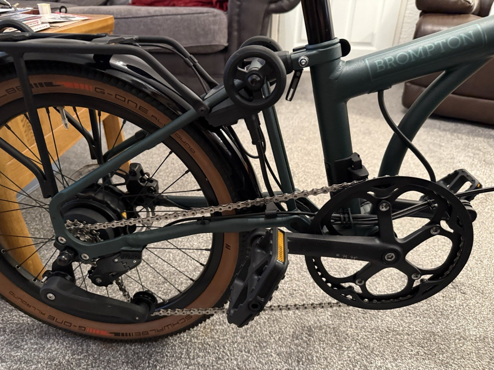 Brompton G Line With Roller Frame 4 Speed. Mint Condition.