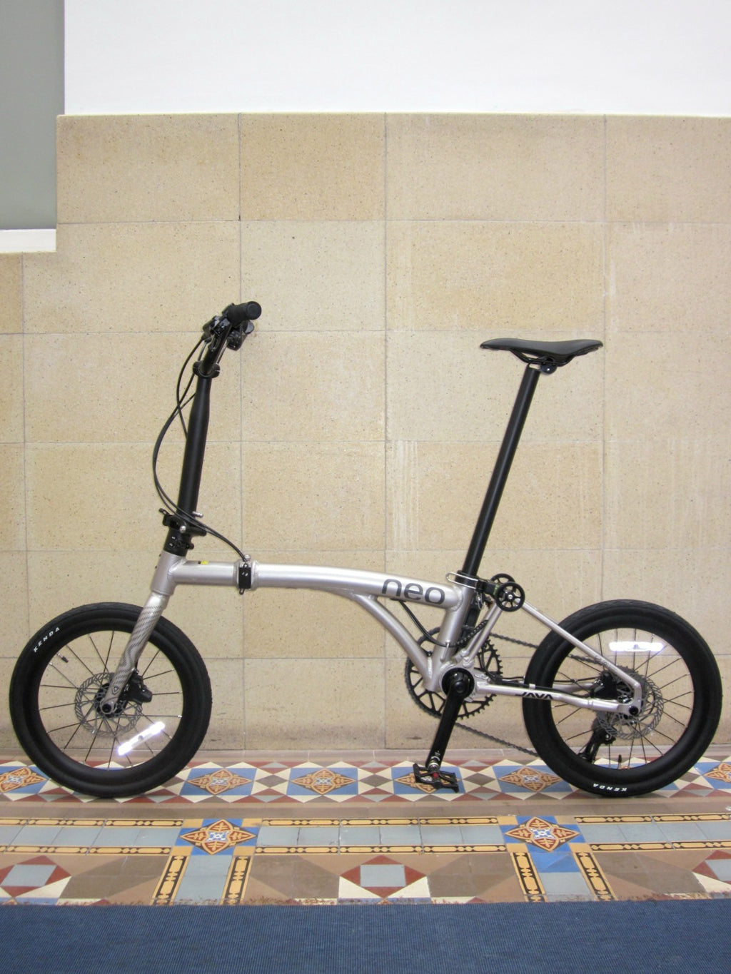 Java Neo 3 16 Inch Trifold Folding Bike (Brompton Aluminum Frame Shimano 9 Speed
