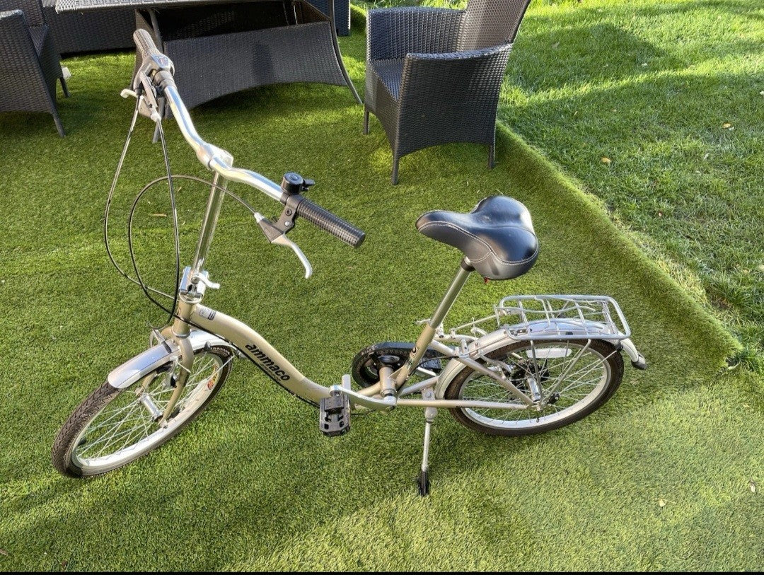 Ammaco Unisex City Folding Bike 20 Inch 6 Speed Bicycle Beautiful Color