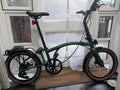 Brompton G Line with Optional Extras. 20" Rims, Green, 8-Speed, Rack, Mudguards