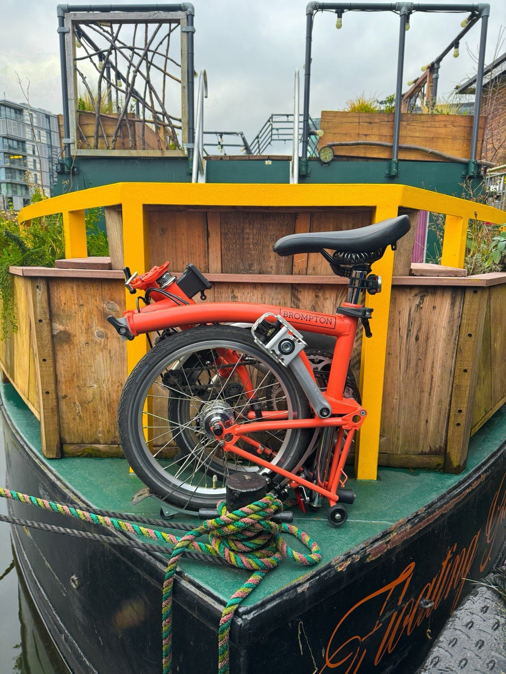 Brompton C Line Explore 6 Speed Fire Coral (09/2022) – Extras Included