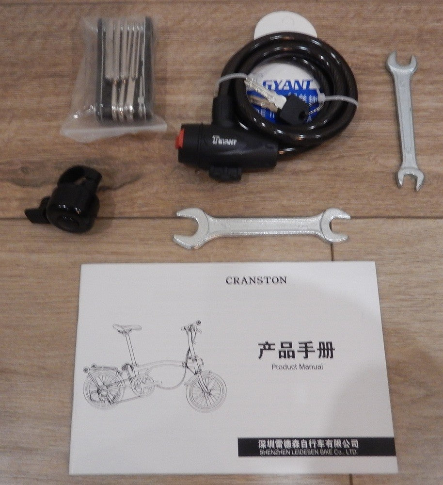 Cranston R9 Folding Bike Black 9 Speed Shimano 16" Wheels New Boxed Brand New!