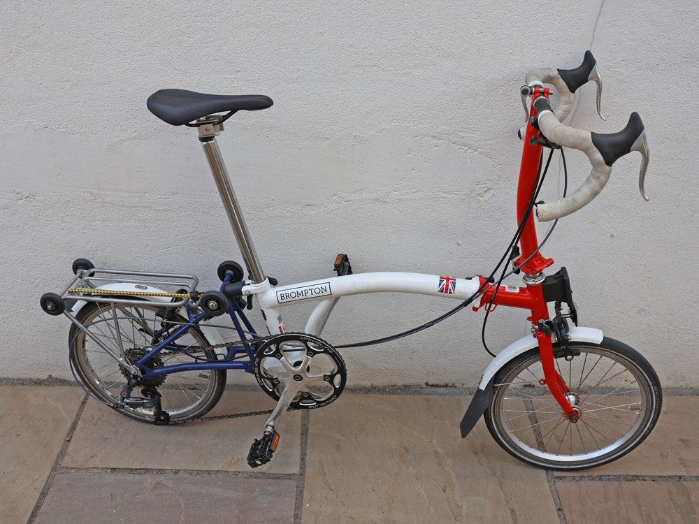 Brompton Bike extensively modified for touring