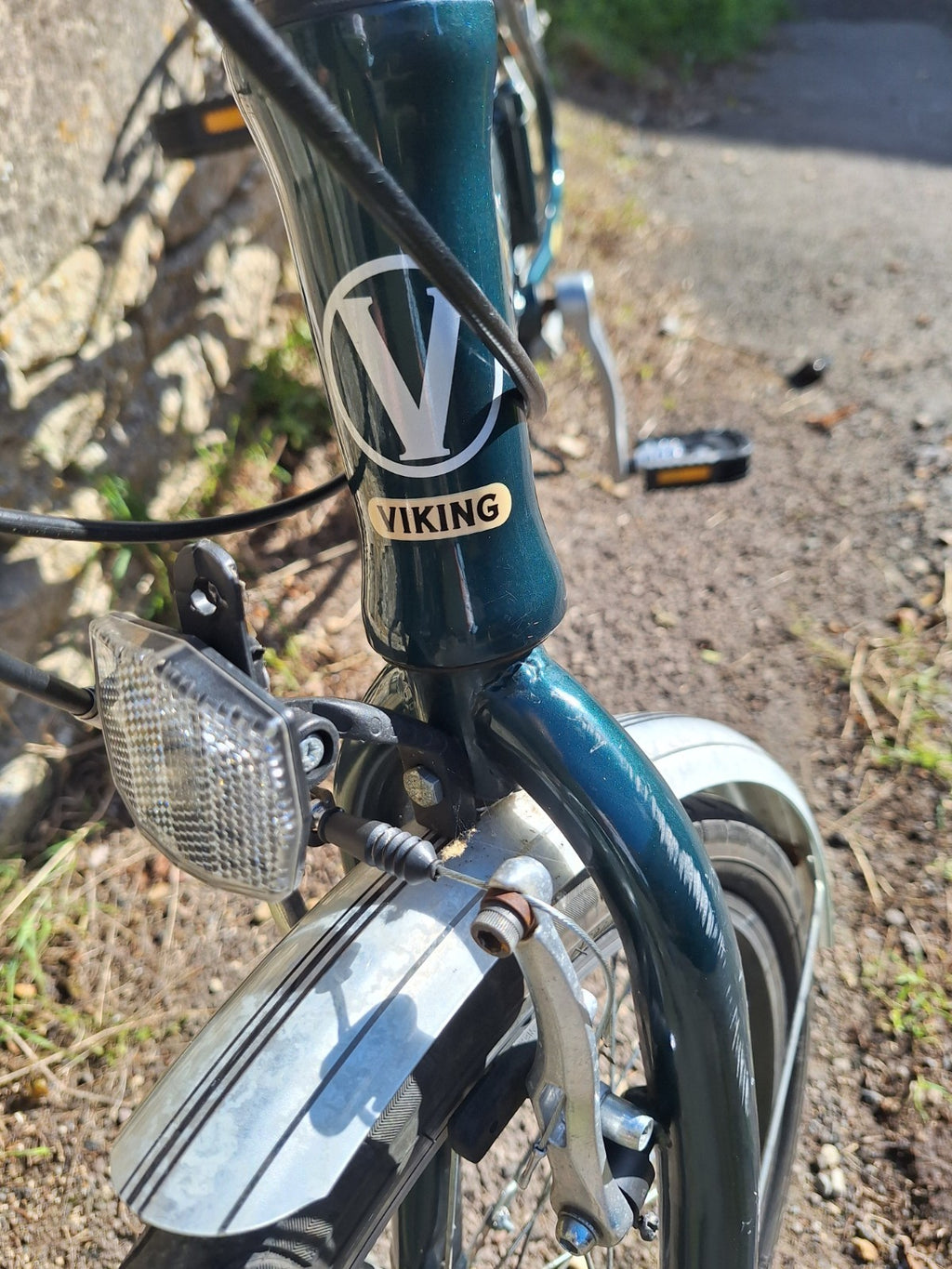 Viking Safari Native Folding Bike Alloy 20in Green .VGC. will post.