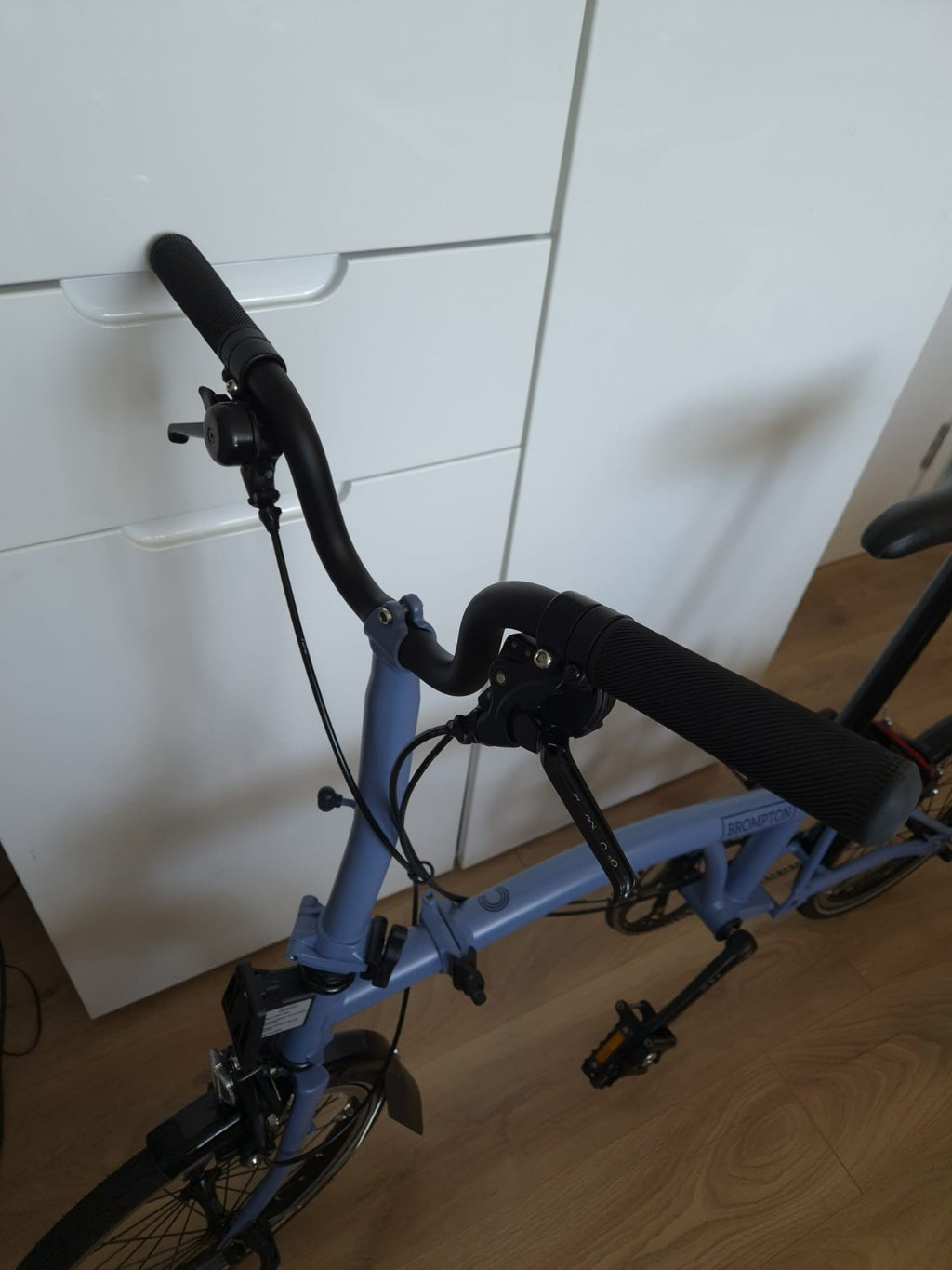 Brompton Folding Bike 16in Blue, Mudguards & Reflectors, Derailleur, Caliper