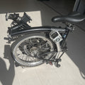 Brompton Folding Bike 16 in Wheels Black/Silver with Mudguards & Reflectors