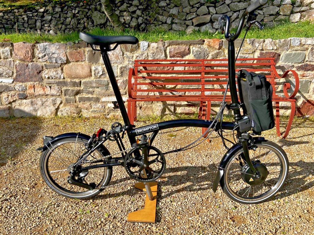Brompton Electric C-Line folding bike H4L 4-speed black