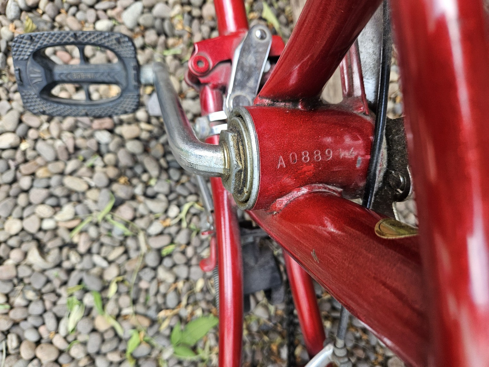 Vintage Dahon Classic III Folding Bike  3-Speed Sturmey Archer metallic red
