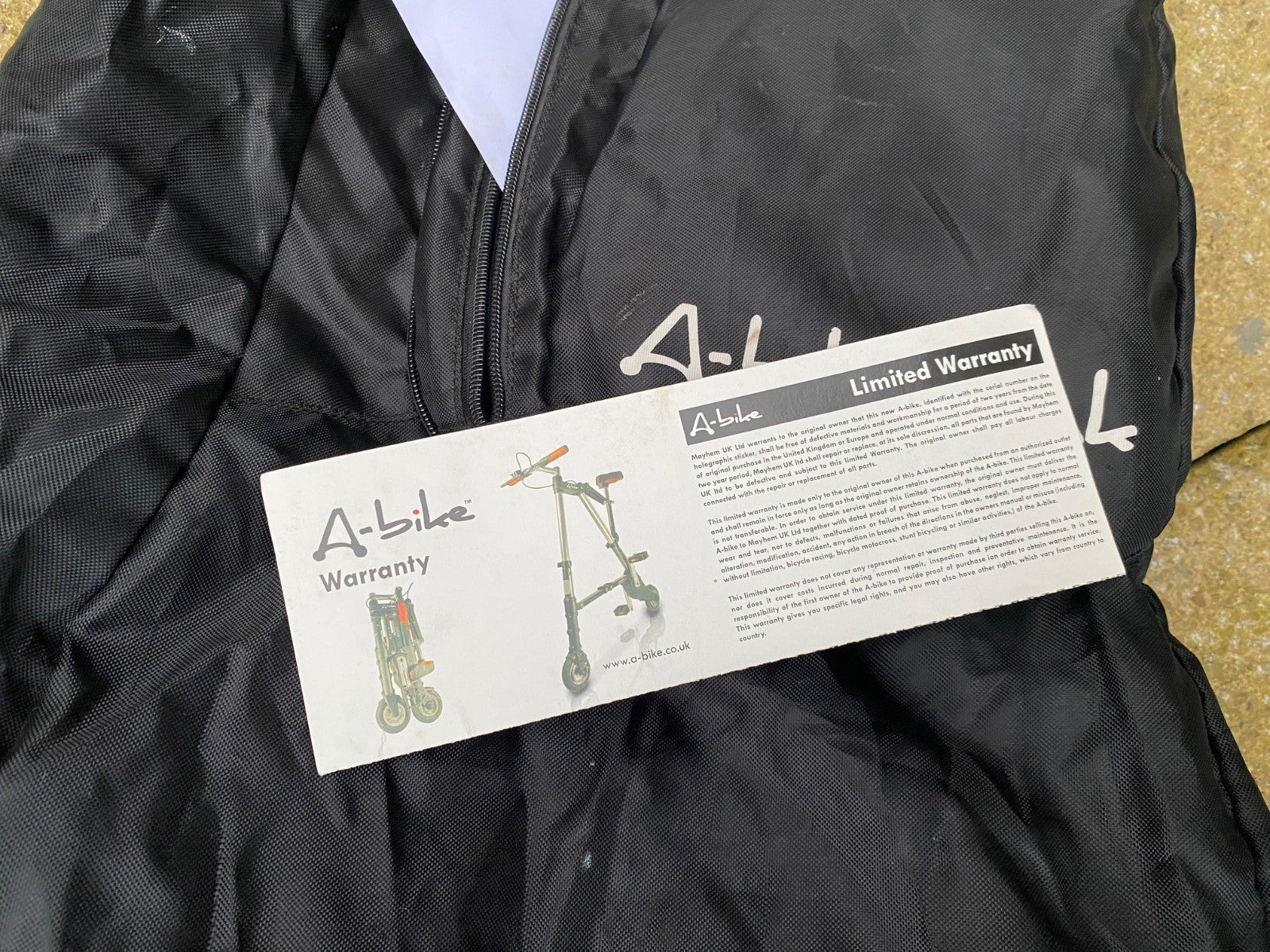 Genuine Sinclair Research A-Bike with original Carry Bag & Paperwork - Clive