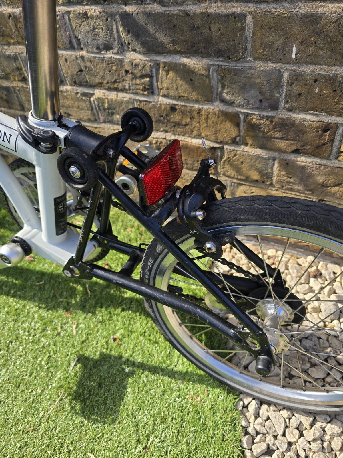 Brompton Folding Bike, Single Speed, S-Type flat  handlebars