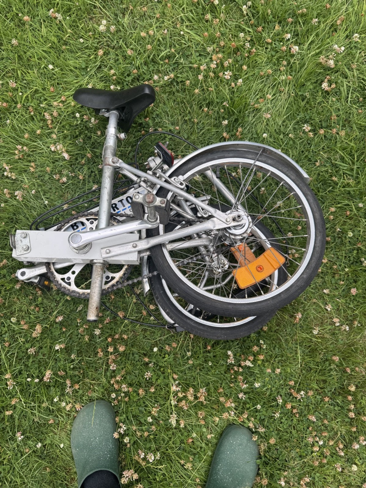 Vintage Bickerton Folding Bike One Previous Owner From New 3 Speed with Bag