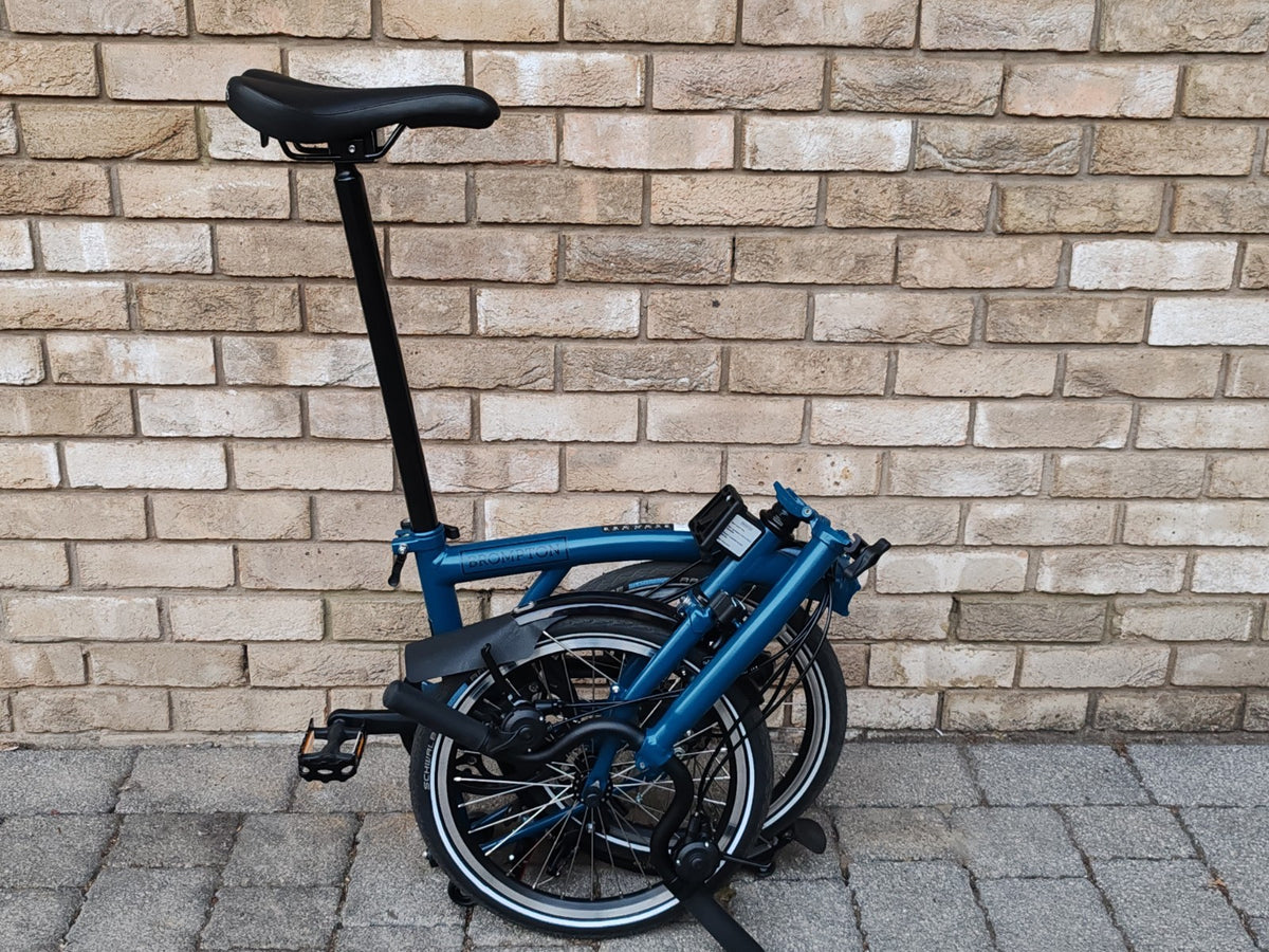 Brompton C Line 6 Speed 2025 Folding Bike Ocean Blue Pristine Condition