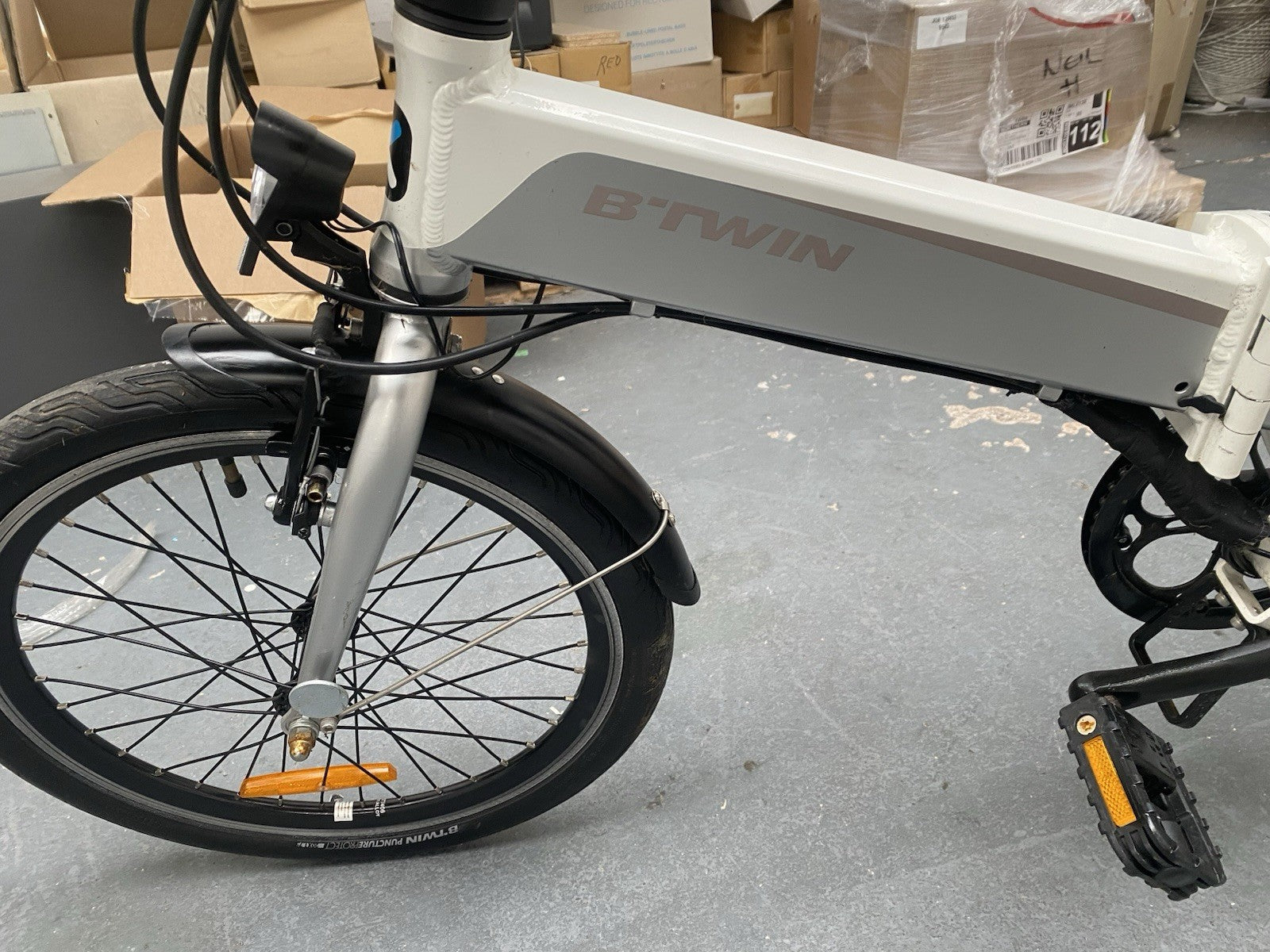 B’twin Folding Bike electric e-bike