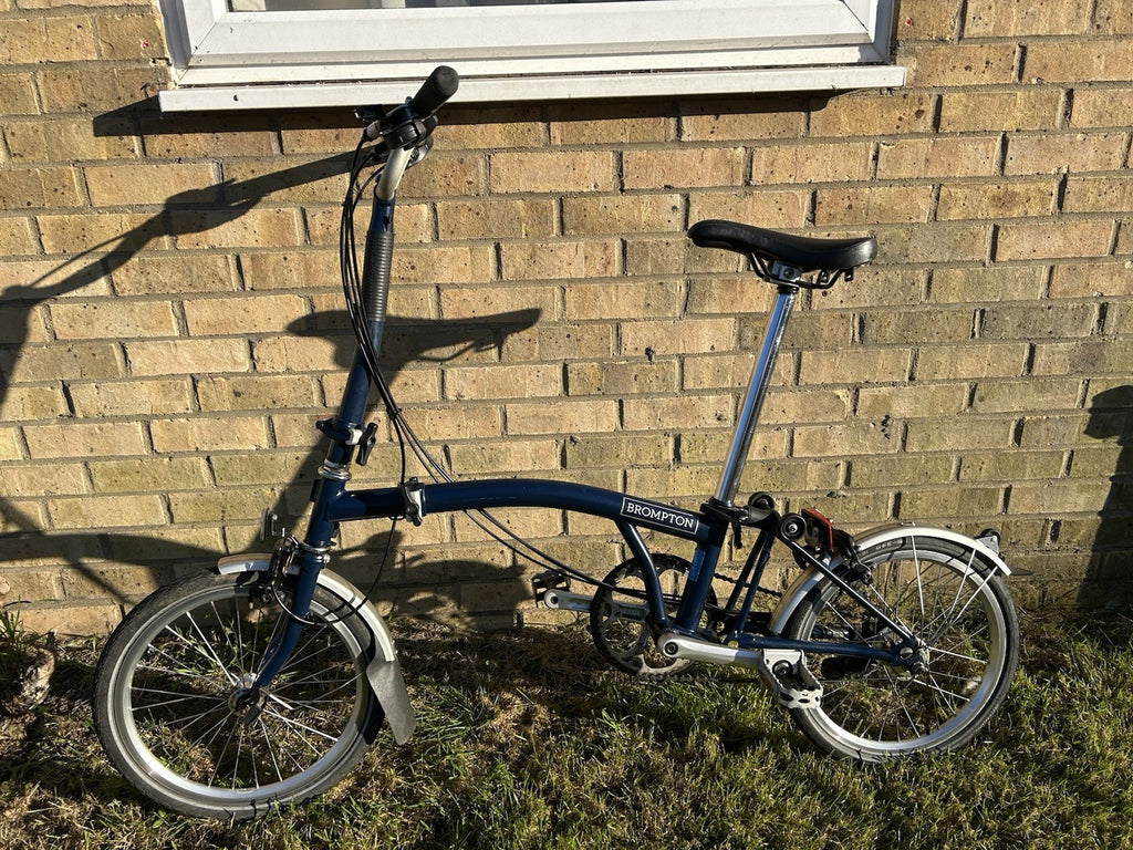 Brompton M3L Folding Bike 3-Speed, Blue