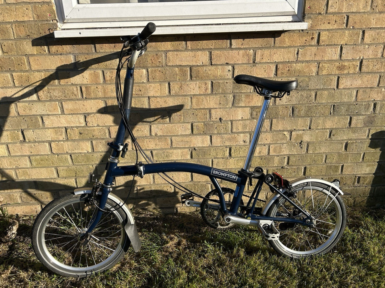 Brompton M3L Folding Bike 3-Speed, Blue