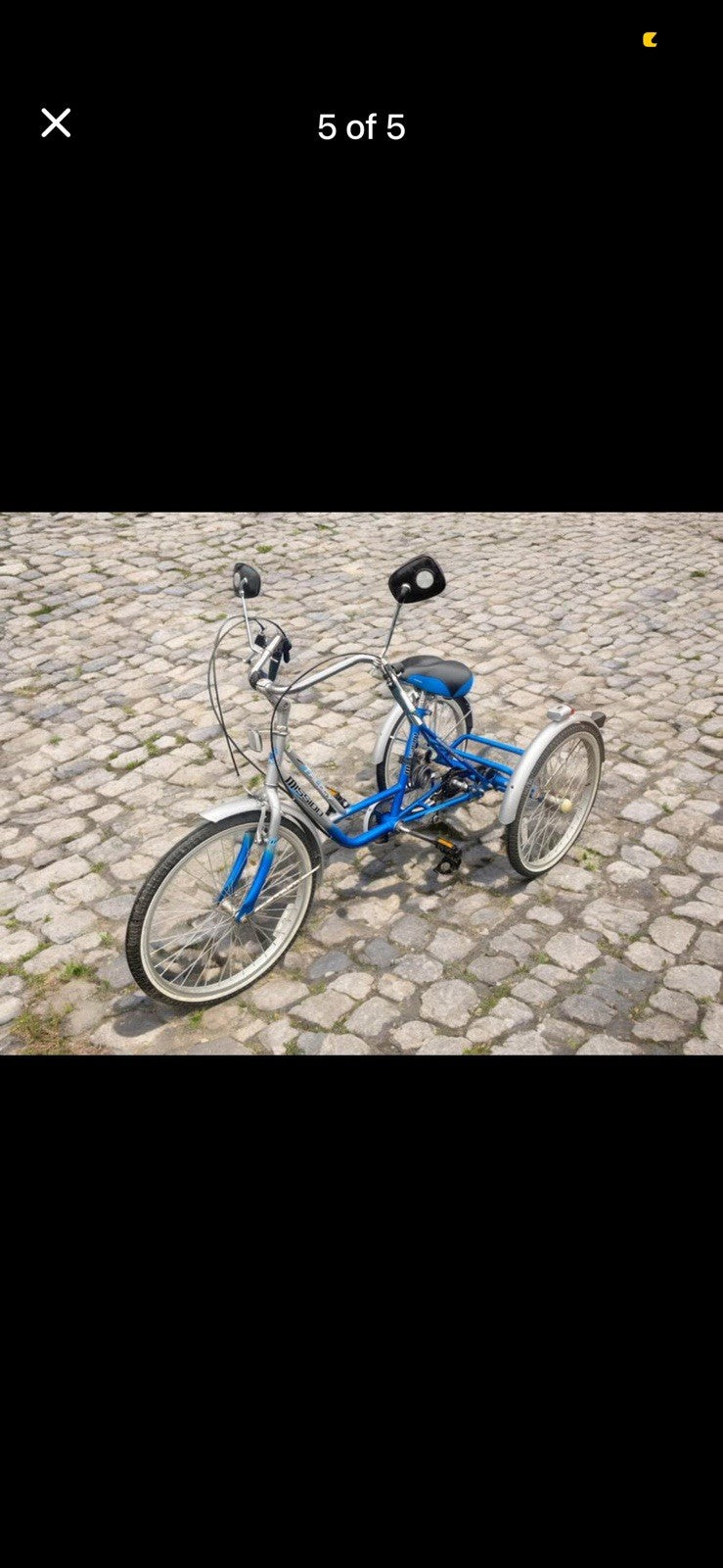 24'' Tricycle Adult Senior 7 Speed 3 Wheels Bike Foldable Trike Bicycle + Basket