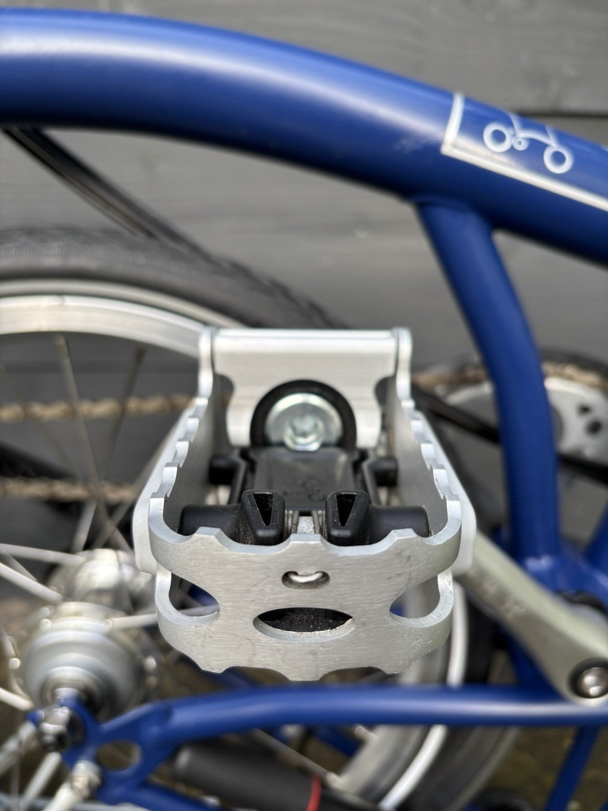 Brompton M6R in Cobalt Blue Folding bike C Line - Very Light Leisure Use Only
